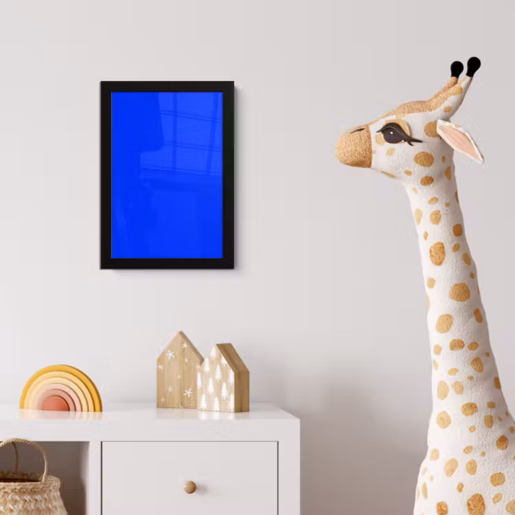 Electric - Blue - Blauw fotolijst zwart zonder passe partout klein 224 -usfeer4_kinderkamer
