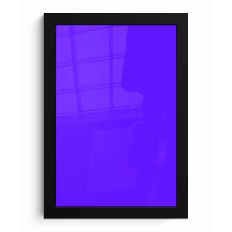 Electric - Indigo - Paars fotolijst zwart zonder passe partout klein 224 -3d