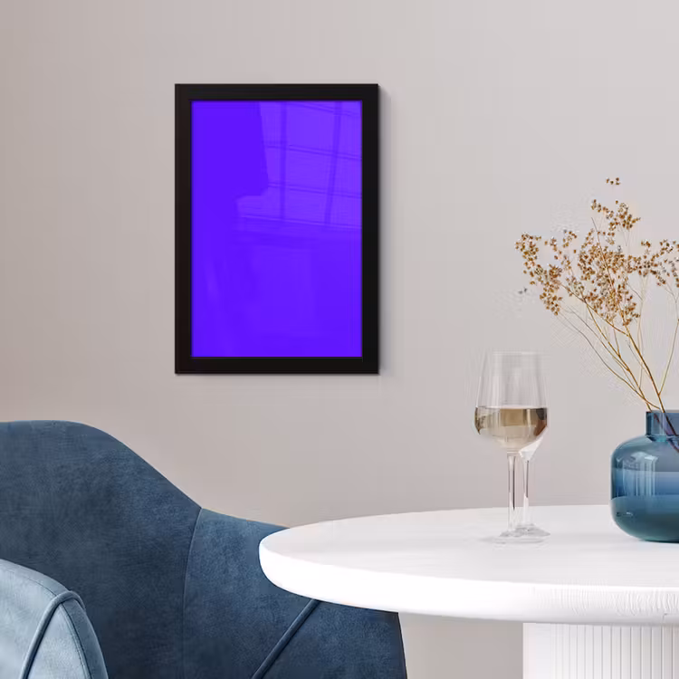 Electric - Indigo - Paars fotolijst zwart zonder passe partout klein 224 -sfeer4