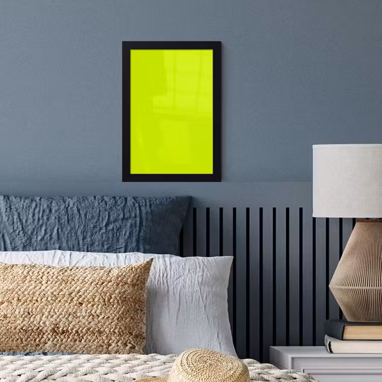Electric - Lemon - Geel fotolijst zwart zonder passe partout klein 224 -sfeer3