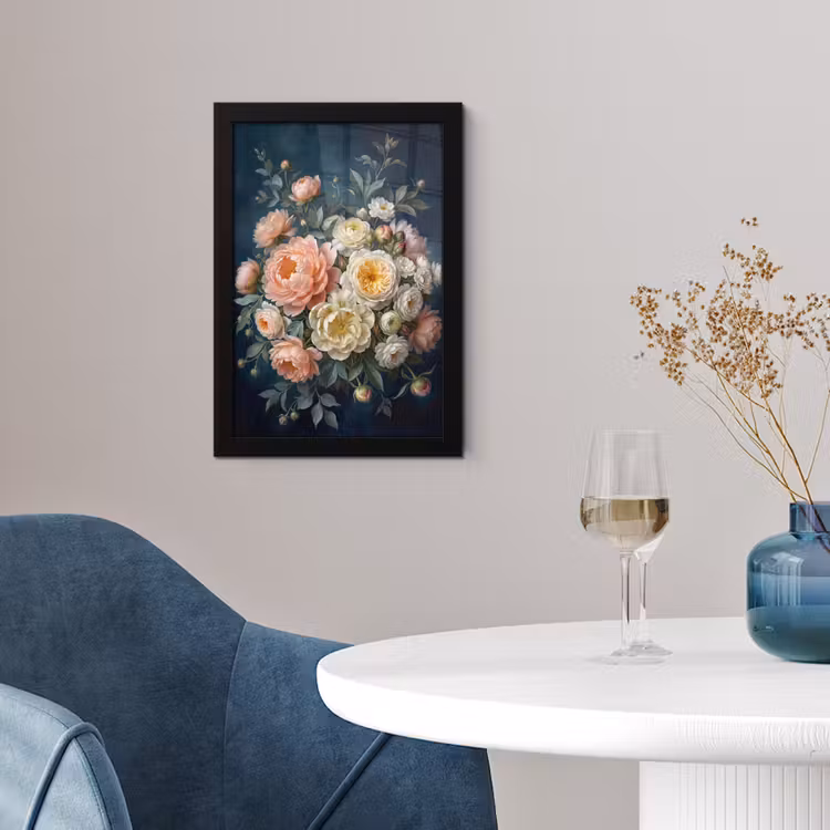 Bloemen - Boeket - Natuur - Klassiek - Kleurrijk fotolijst zwart zonder passe partout klein -sfeer4