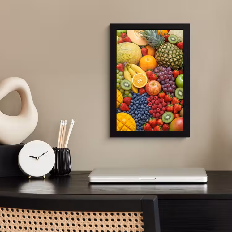 Eten - Fruit - Vers - Kleurrijk - Voeding fotolijst zwart zonder passe partout klein -sfeer1