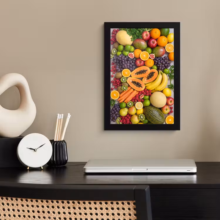 Eten - Fruit - Groenten - Vers - Kleurrijk fotolijst zwart zonder passe partout klein -sfeer1
