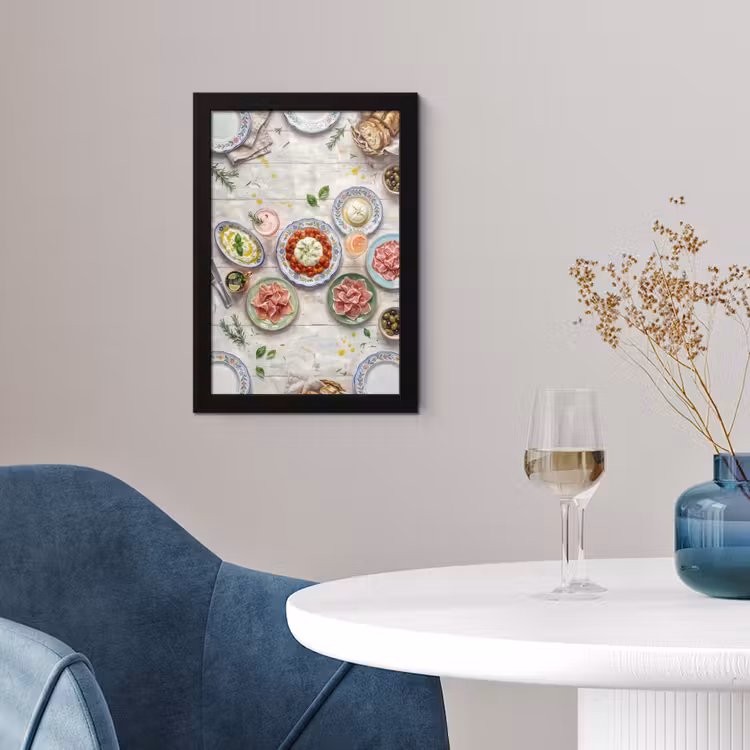 Eten - Tafel - Divers - Modern fotolijst zwart zonder passe partout klein -sfeer4