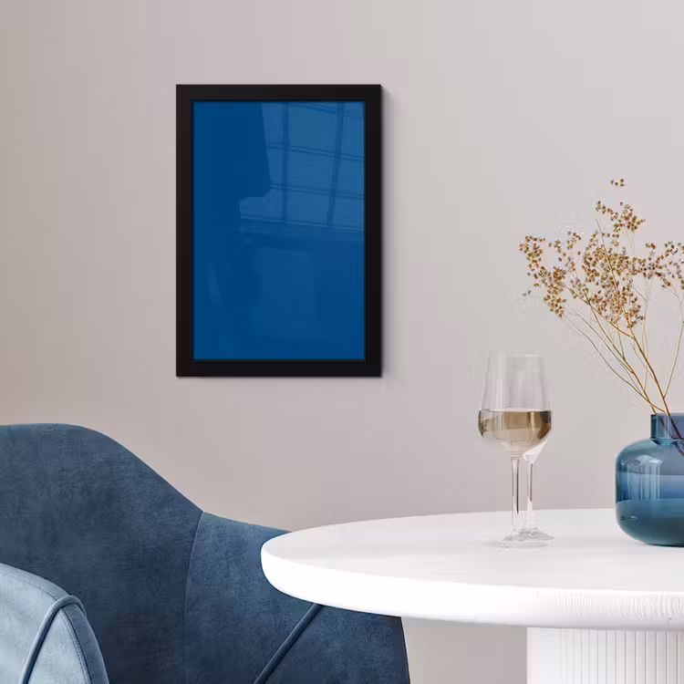 Free - Groove - Blauw fotolijst zwart zonder passe partout klein 224 -sfeer4