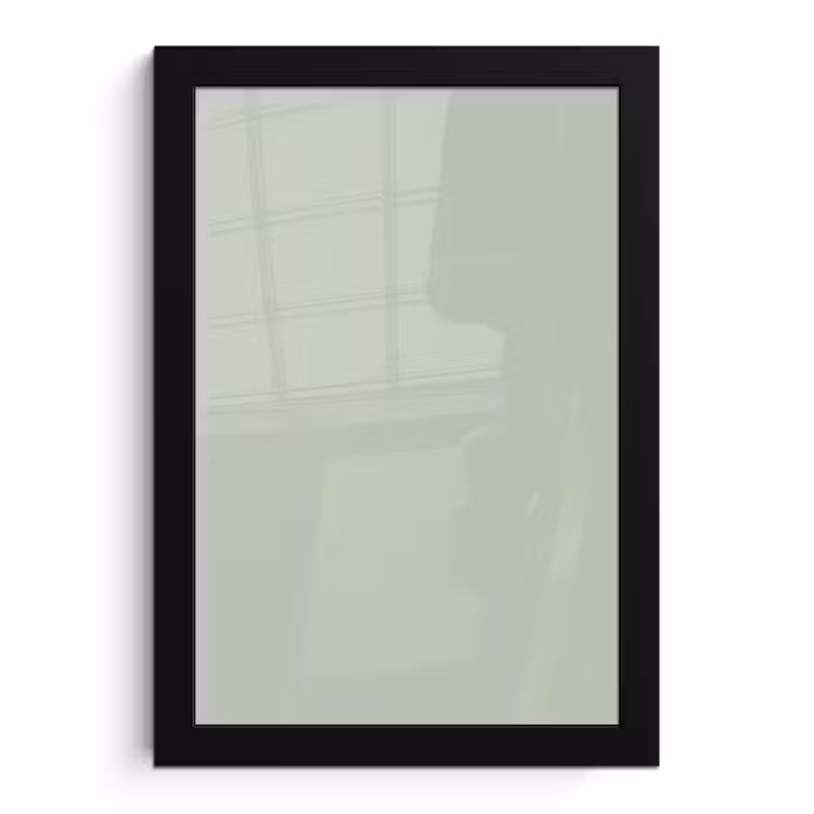 Frosted - Mint - Groen fotolijst zwart zonder passe partout klein 224 -3d