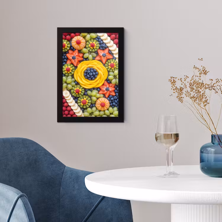 Fruit - Arrangement - Gezond - Kleurrijk - Eten fotolijst zwart zonder passe partout klein -sfeer4