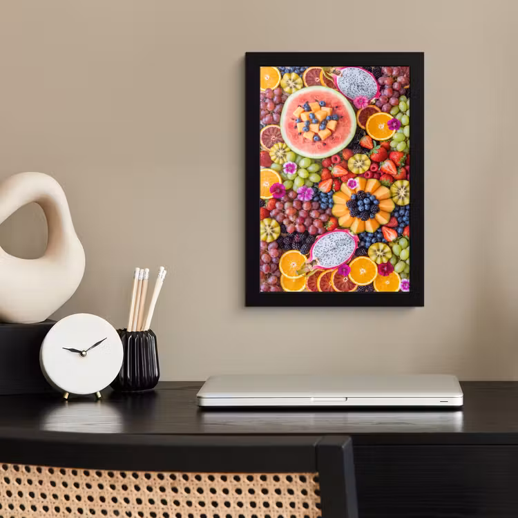 Fruit - Vers - Variatie - Eten - Kleurrijk fotolijst zwart zonder passe partout klein -sfeer1