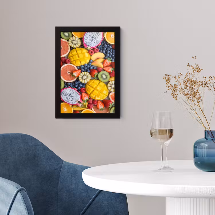 Fruit - Versneden - Kleurrijk - Eten - Gezond fotolijst zwart zonder passe partout klein -sfeer4