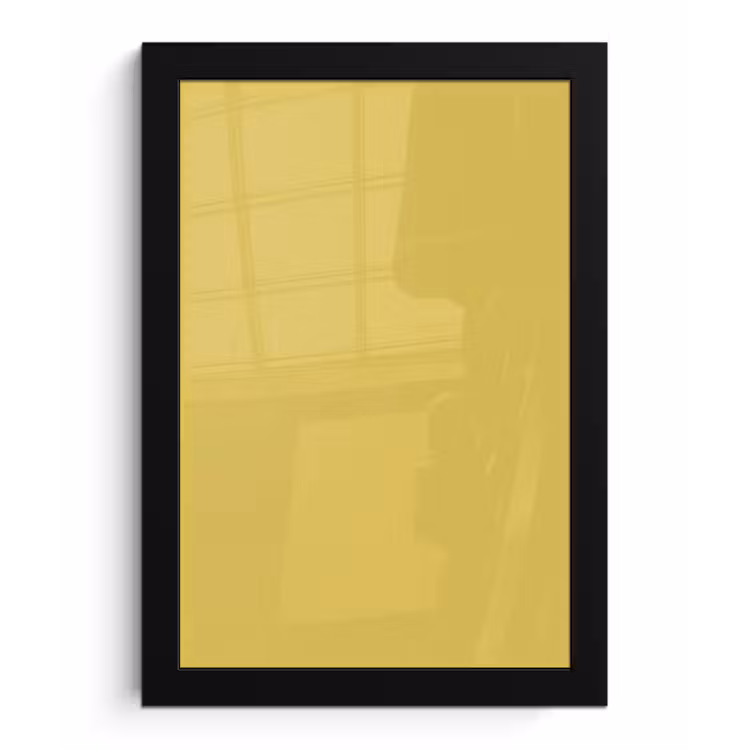 Golden - Victory - Geel fotolijst zwart zonder passe partout klein 224 -3d