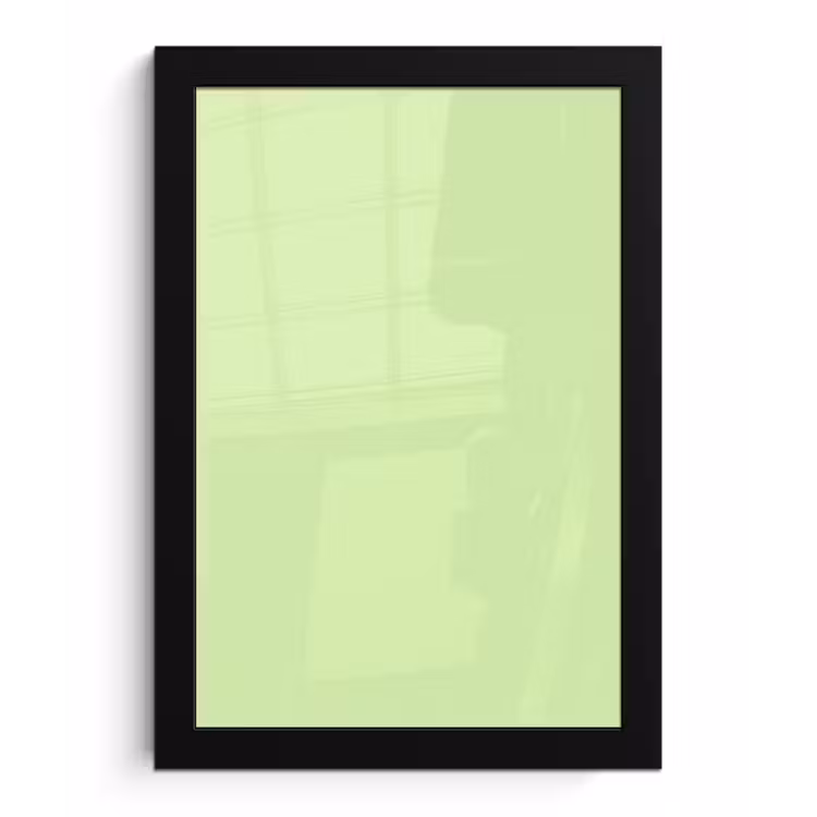 Light - Lime - Groen fotolijst zwart zonder passe partout klein 224 -3d