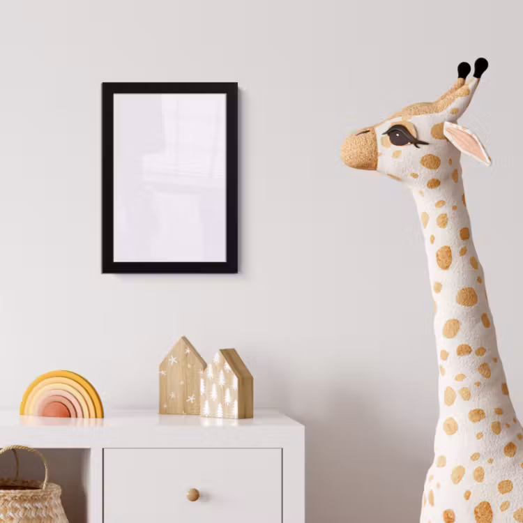 Lilac - Luxe - Paars fotolijst zwart zonder passe partout klein 224 -usfeer4_kinderkamer