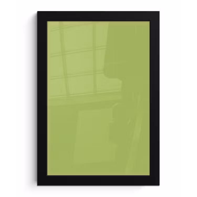 Lime - Glow - Groen fotolijst zwart zonder passe partout klein 224 -3d