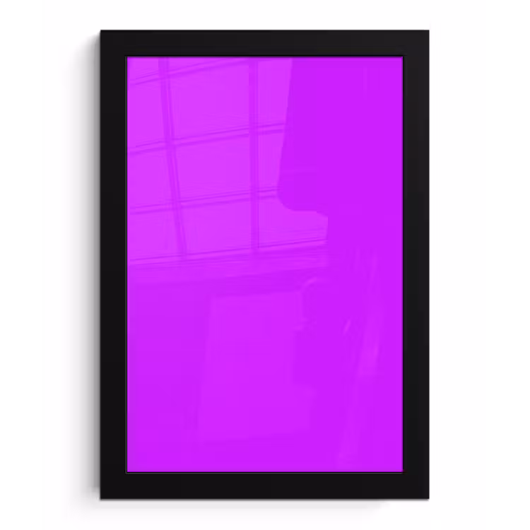 Neon - Orchid - Paars fotolijst zwart zonder passe partout klein 224 -3d
