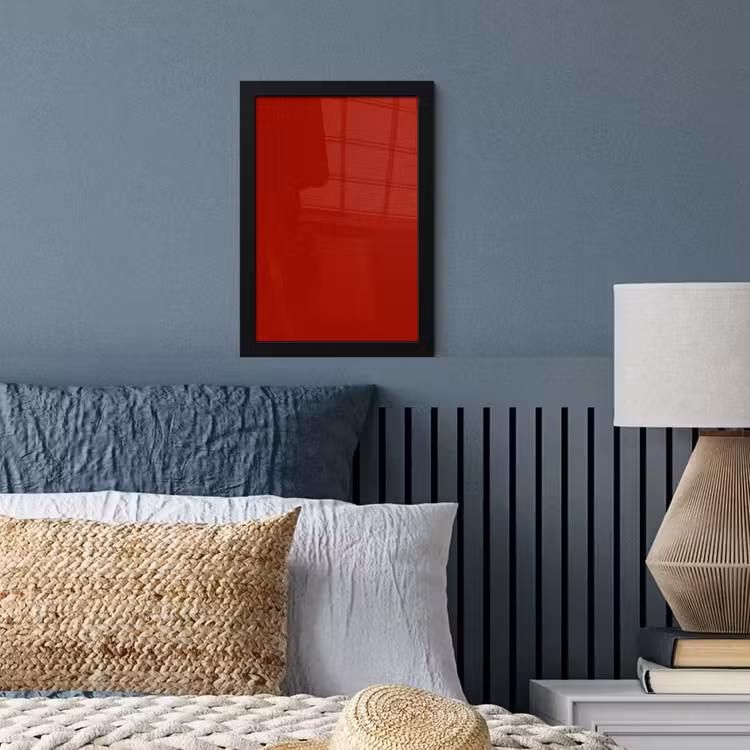 Oxblood - Maroon - Rood fotolijst zwart zonder passe partout klein 224 -sfeer3