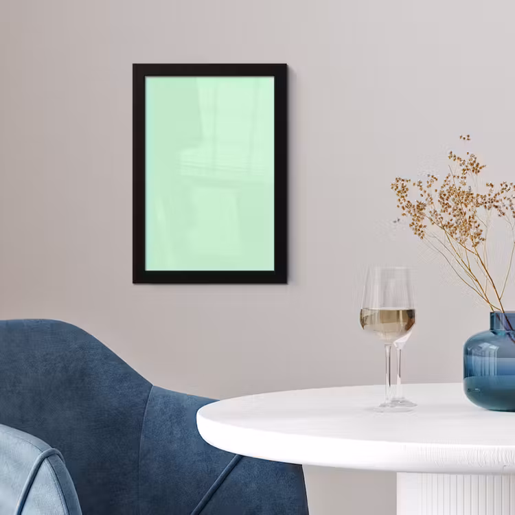 Pale - Mint - Groen fotolijst zwart zonder passe partout klein 224 -sfeer4