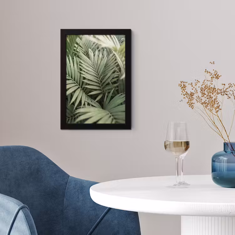 Plant - Palmbladeren - Natuur - Groen fotolijst zwart zonder passe partout klein -sfeer4