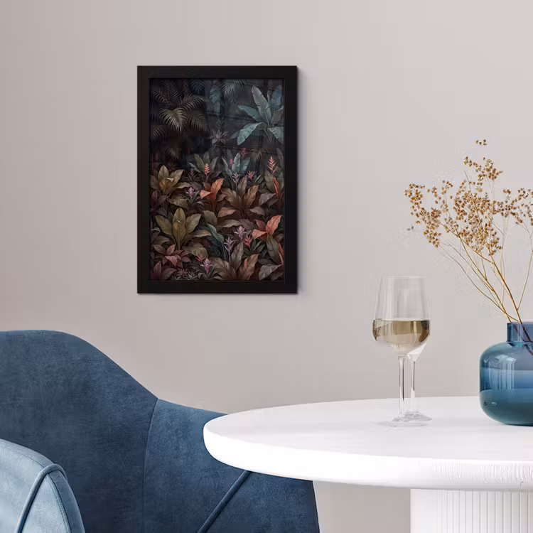 Planten - Tropisch - Jungle - Donker - Natuur fotolijst zwart zonder passe partout klein -sfeer4