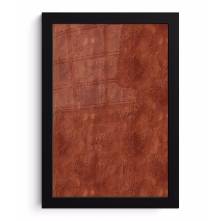Stucwerk - Textuur - Terracotta fotolijst zwart zonder passe partout klein 224 -3d