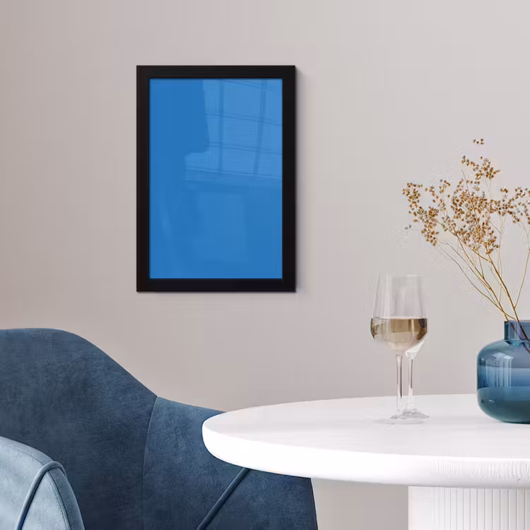 Royal - Blue - Blauw fotolijst zwart zonder passe partout klein 224 -sfeer4