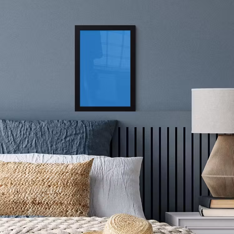 Royal - Blue - Blauw fotolijst zwart zonder passe partout klein 224 -sfeer3