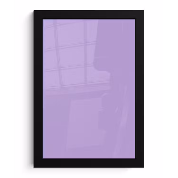 Soft - Lavender - Paars fotolijst zwart zonder passe partout klein 224 -3d
