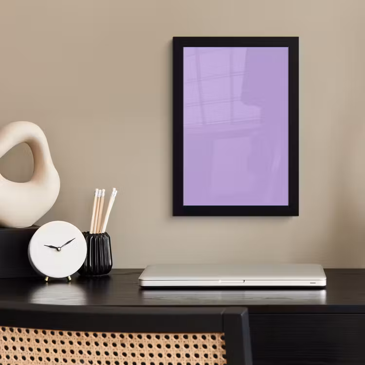 Soft - Lavender - Paars fotolijst zwart zonder passe partout klein 224 -sfeer1