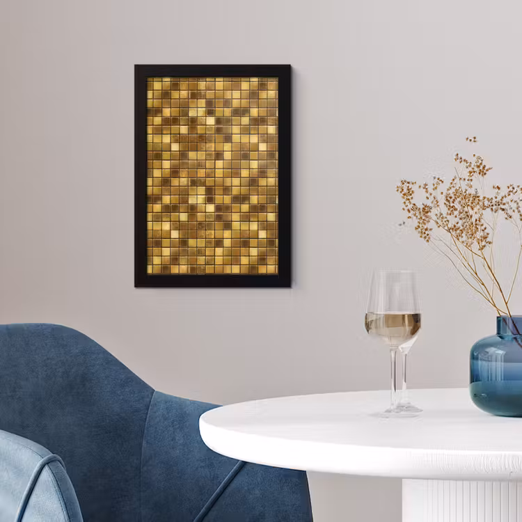 Tegels - Mozaïek - Luxe - Warm Goud fotolijst zwart zonder passe partout klein 224 -sfeer4