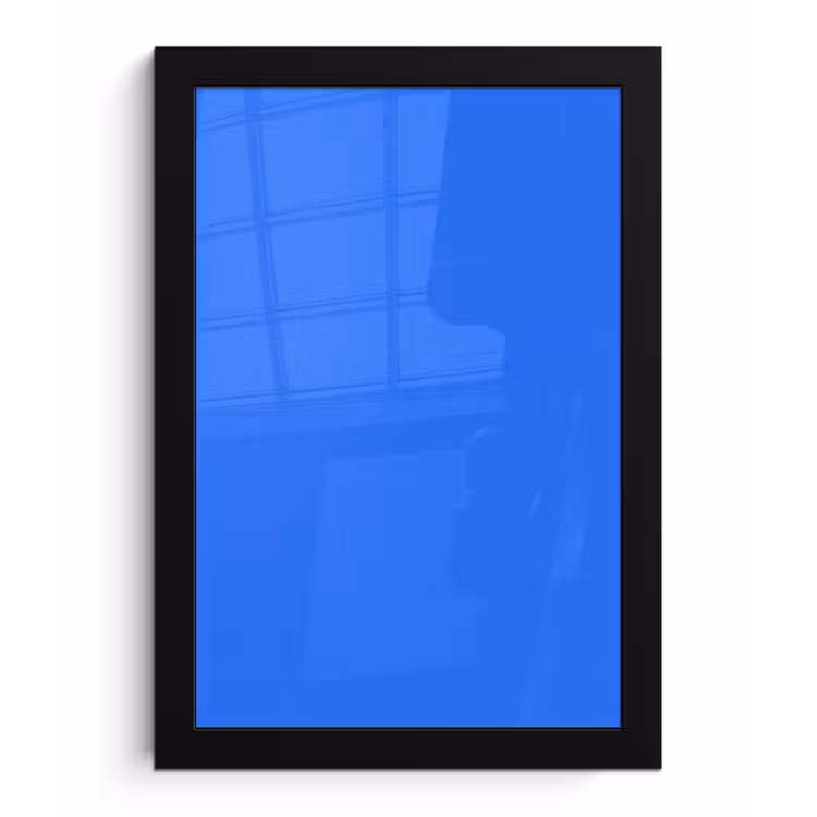 Vivid - Cobalt - Blauw fotolijst zwart zonder passe partout klein 224 -3d