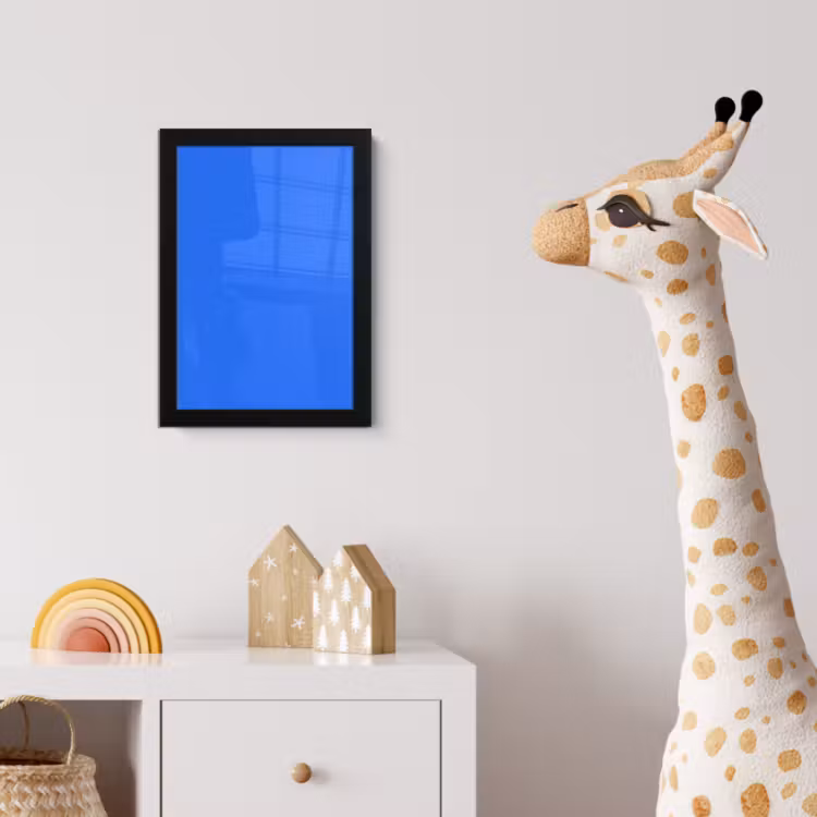 Vivid - Cobalt - Blauw fotolijst zwart zonder passe partout klein 224 -usfeer4_kinderkamer