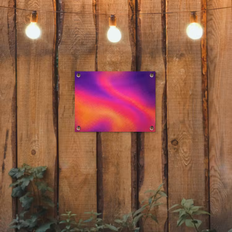 Abstract - Patroon - Kleurverloop tuinposter los doek klein -sfeer1