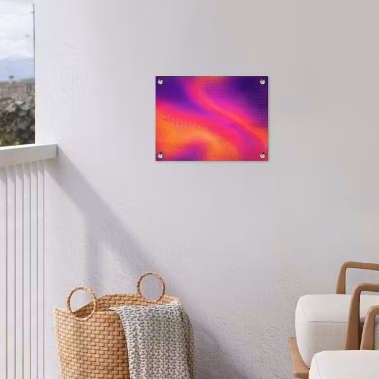Abstract - Patroon - Kleurverloop tuinposter los doek klein -sfeer8