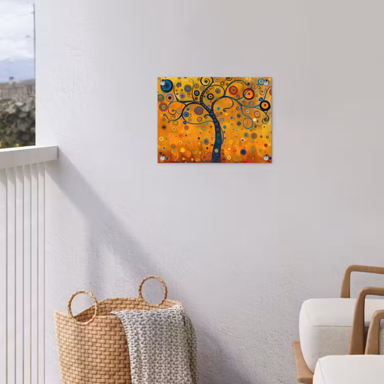 Abstract - Boom - Levensboom - Modern tuinposter los doek klein -sfeer8