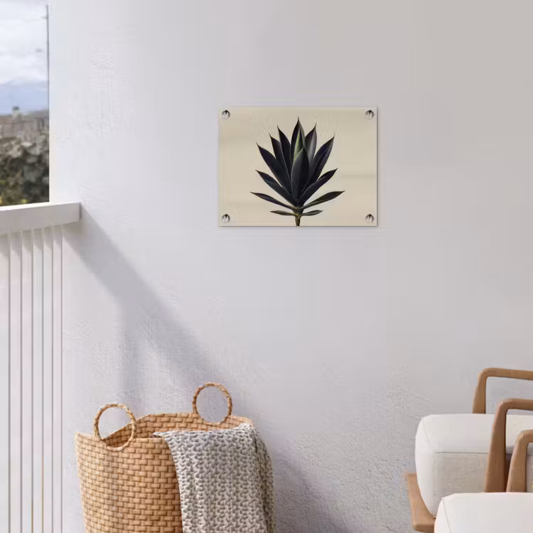 Agaveplant - Symmetrisch - Groen tuinposter los doek klein -sfeer8