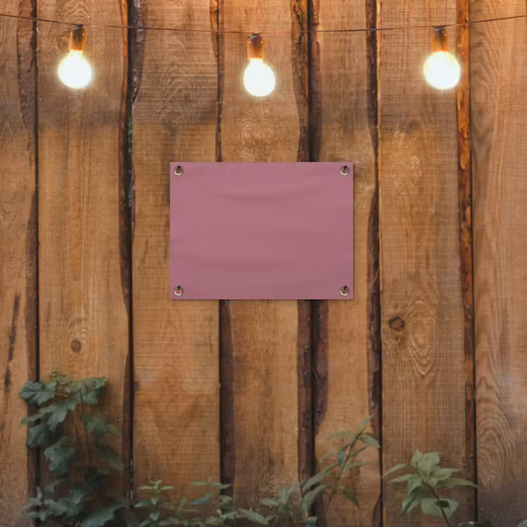 Antique - Mauve - Roze tuinposter los doek klein 239 -sfeer1