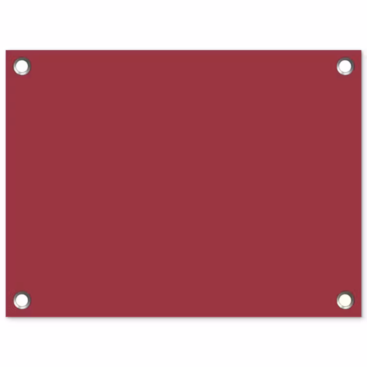 Antique - Ruby - Rood tuinposter los doek klein 239 -3d