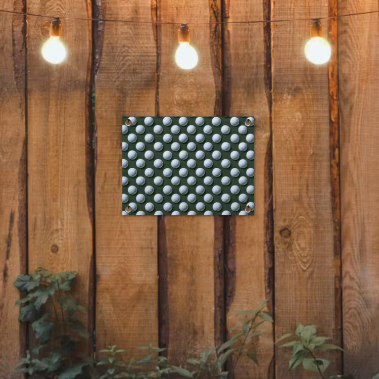 Ballen - Golf - Groen tuinposter los doek klein 239 -sfeer1