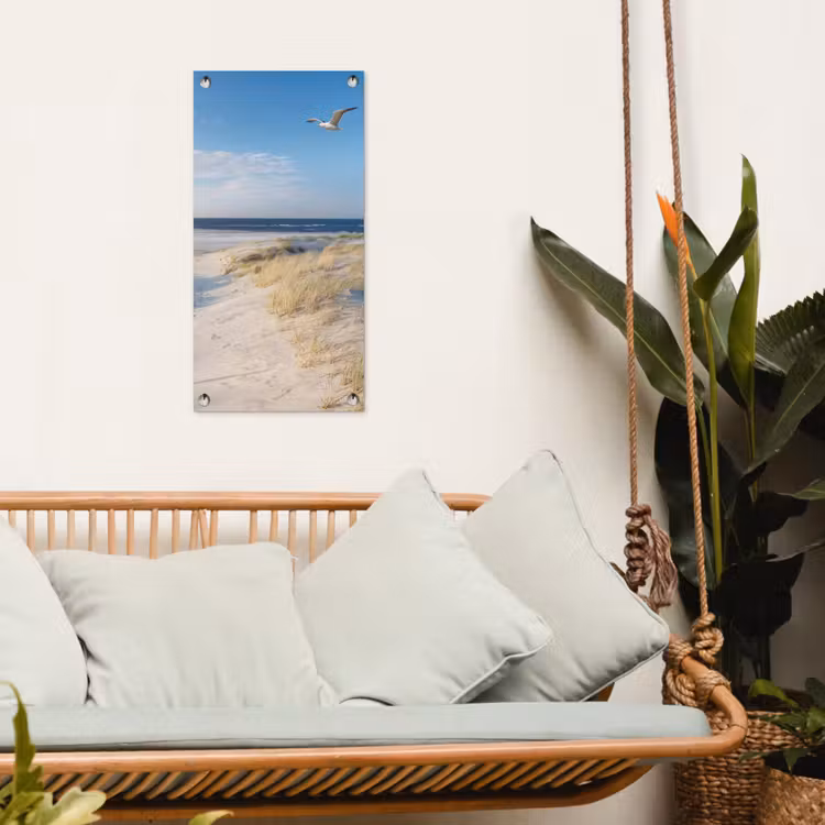 Mooie Strandvlucht tuinposter los doek klein -sfeer7