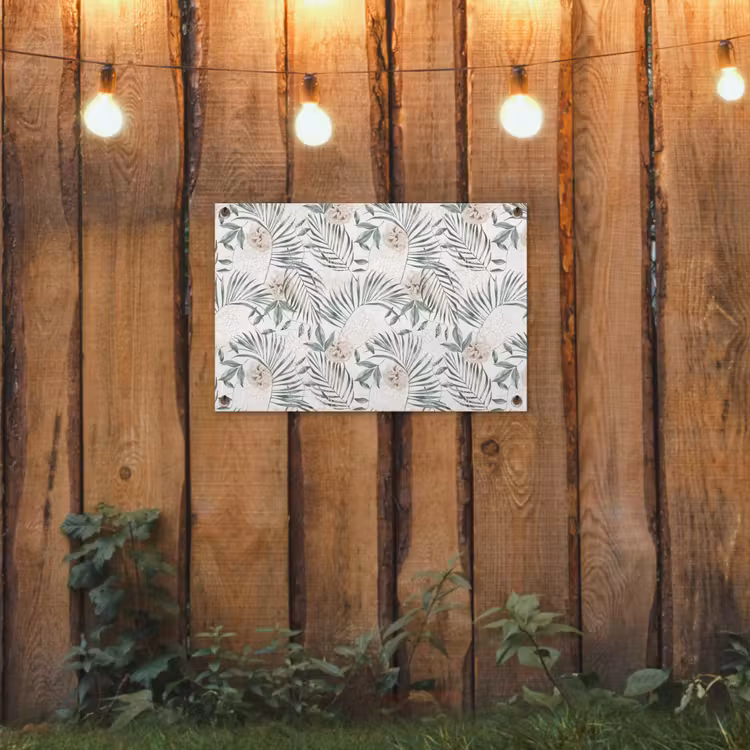 Bohemian - Bloemen - Bladeren - Jungle - Tropical tuinposter los doek klein -sfeer1