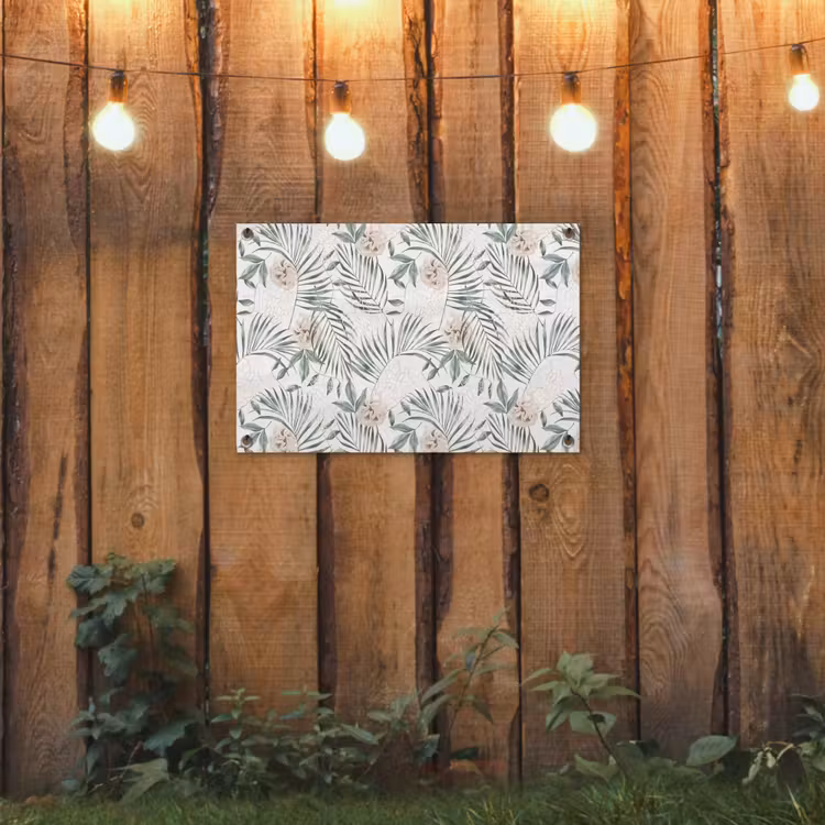 Bohemian - Bladeren - Bloemen - Tropisch tuinposter los doek klein -sfeer1