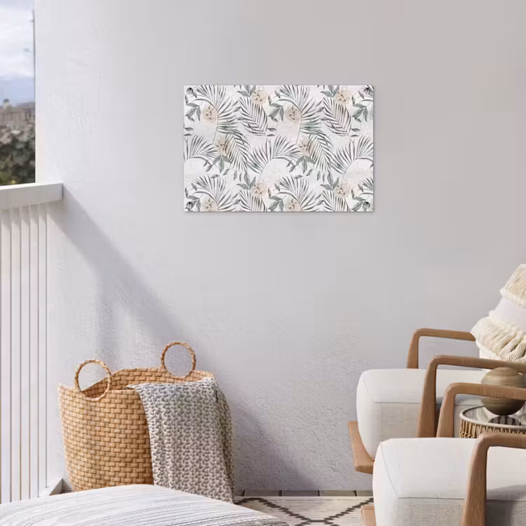 Bohemian - Bladeren - Bloemen - Tropisch tuinposter los doek klein -sfeer8