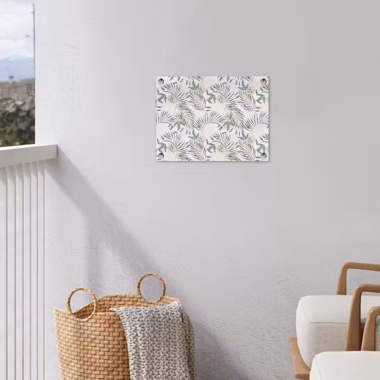 Boho - Jungle - Bloemen - Bladeren tuinposter los doek klein -sfeer8