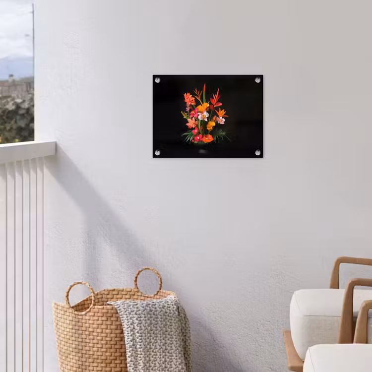 Boeket - Bloemen - Exotisch tuinposter los doek klein -sfeer8