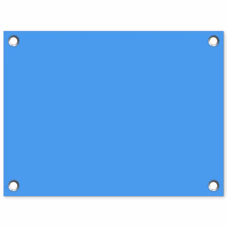 Bright - Azure - Blauw tuinposter los doek klein 239 -3d