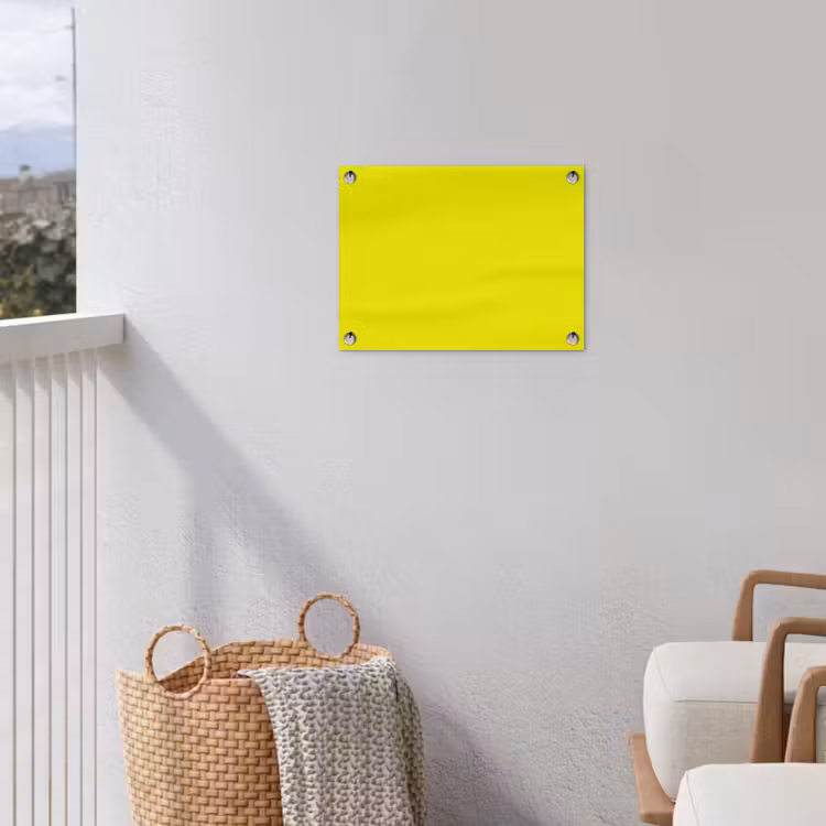 Bright - Canary - Geel tuinposter los doek klein 239 -sfeer8