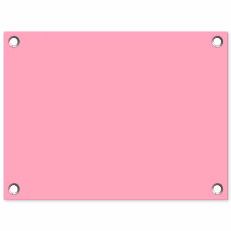 Bubblegum - Pink - Roze tuinposter los doek klein 239 -3d