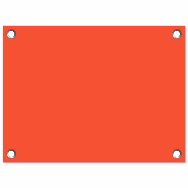 Burnt - Coral - Oranje tuinposter los doek klein 239 -3d