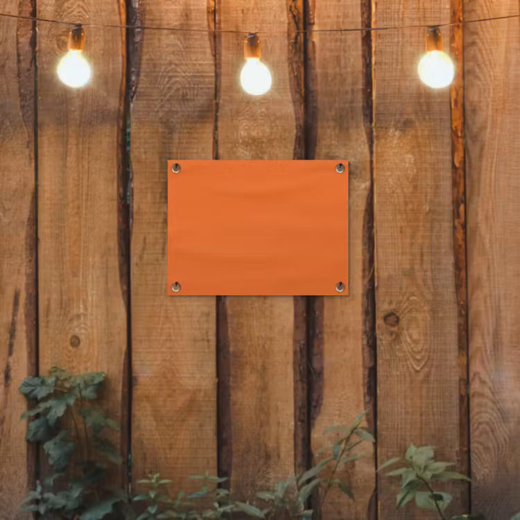 Burnt - Sienna - Oranje tuinposter los doek klein 239 -sfeer1