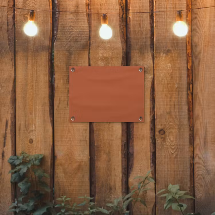 Burnt - Sienna - Oranje tuinposter los doek klein 239 -sfeer1
