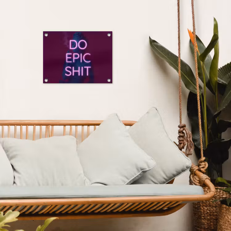 Buste - Neon - LED - Letters tuinposter los doek klein -sfeer7